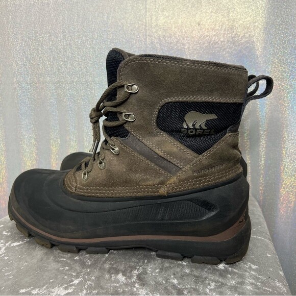 Sorel winter boots brown black waterproof cold weather snow outdoors hiking main image 7